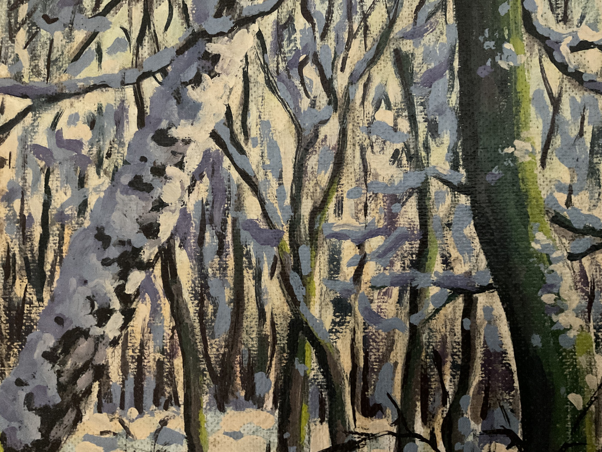 Winter im Wald 1985,Ausschnitt